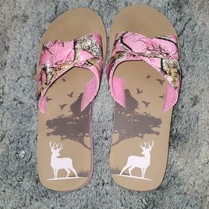 Pink Camo slip on